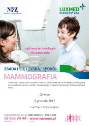Bezpłatne badania mammograficzne dla kobiet w grudniu - Gliwice